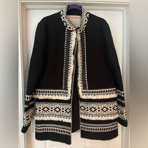 Anthropologie Cartonnier Embroidered Jacket / Size XL / Worn once